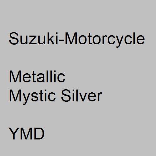 Suzuki-Motorcycle, Metallic Mystic Silver, YMD.